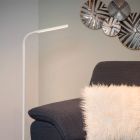 White reading floor lamp modern, Gilly, 5W, 2700K LED, with switch