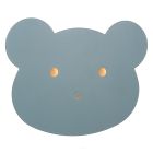 Blue children's wall light modern, Charlie, 5W, dim to warm LED, with touch dimmer