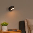 Black wall light modern, Gian, 9W, 2700K LED