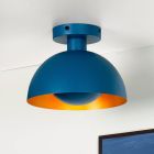 Blue flush ceiling light modern, Siemon