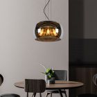 Grey pendant light modern, Olivia