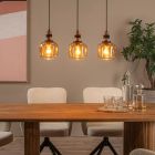 Amber pendant light retro, Ilona