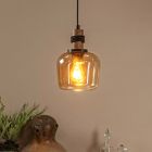 Amber pendant light retro, Ilona