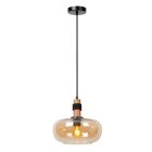 Amber pendant light retro, Ilona