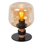 Amber table lamp retro, Ilona, with switch