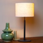 Beige table lamp rustic, Maya, with switch