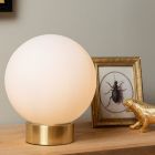 White table lamp modern, Jorit, with switch