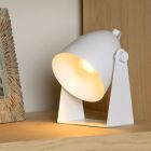White table lamp modern, Chago, with switch