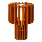 Brown table lamp modern, Rollo, with switch