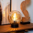 Amber table lamp retro, Monsaraz, with switch