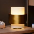 Golden table lamp classic, Firmin, with switch