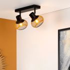 Golden ceiling spotlight modern, Lucas