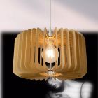 Wood pendant light brown, Etta