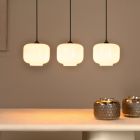 White pendant light retro, Medine