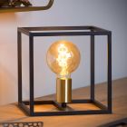 Golden table lamp modern, Ruben, with switch