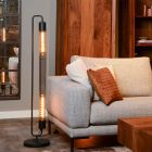 Black floor lamp modern, Calixt, with switch