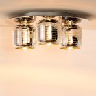 Chrome flush ceiling light modern, Eryn