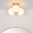 Golden bathroom ceiling light modern, Trudy, IP44