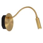 Golden bedside lamp modern, Jolijn, 2W, 3000K LED, with switch