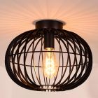 Black flush ceiling light modern, Reda