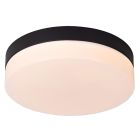 Black bathroom ceiling light plastic, Biskit, 12W, 2700K LED, IP44