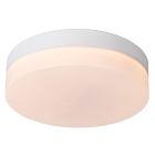 White bathroom ceiling light plastic, Biskit, 12W, 2700K LED, IP44