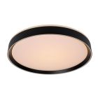 Black flush ceiling light modern, Nuria, 36W, 2700K LED
