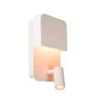 White wall light modern, Boxer, 5W, 3000K LED, with switch