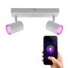 Modern smart ceiling light white, Elena, 9W, RGBW