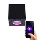 Modern smart ceiling light black, Alion, IP44, 4.5W, RGBW