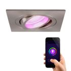 Aluminium smart downlight chrome, Scott, 4.5W, RGBW