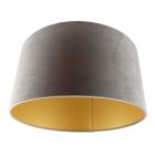 Grey Velor lampshade Milene, Fabric, Modern