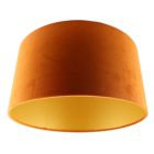 Orange Velor lampshade Milene, Fabric, Modern