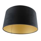 Black Velor lampshade Melanie, Fabric, Modern