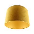 Yellow Velor lampshade Madelyn, Fabric, Modern
