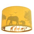 Fabric kid's ceiling light yellow, Safari