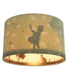 Fabric kid's ceiling light green, Butterfly