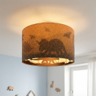 Modern kid's ceiling light orange, Dino