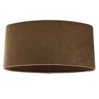 40 cm oval velvet lamp shade brown, Rody
