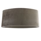 50 cm oval velvet lamp shade taupe, Rody