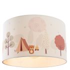 Fabric children's ceiling light white, Forest life