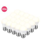 20-pack Horan E27 LED ball lamp warm white, 4w