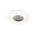 White modern bathroom recessed downlight aluminium, Dorx, IP44