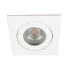 White modern bathroom recessed downlight aluminium, Dorx, IP44