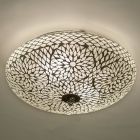 Transparent oriental flush ceiling light mosaic, Louay