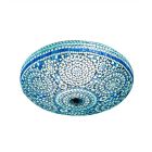 Blue oriental flush ceiling light mosaic, Annas