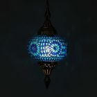 Blue oriental pendant light mosaic, Aicha