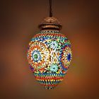 Multicoloured oriental pendant light mosaic, Isa