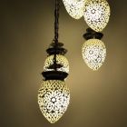 Transparent oriental pendant light mosaic, Amir