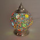 Multicoloured oriental table lamp mosaic, Sabri